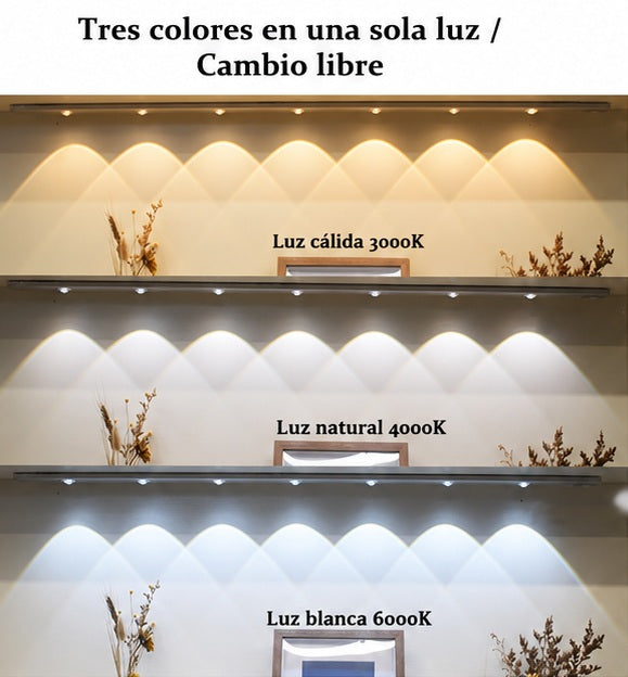 Lampara Barra 4 Luces LEDs 60cm Sensor
