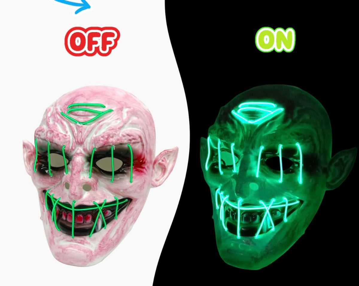 Máscaras con luz halloween motivos dife