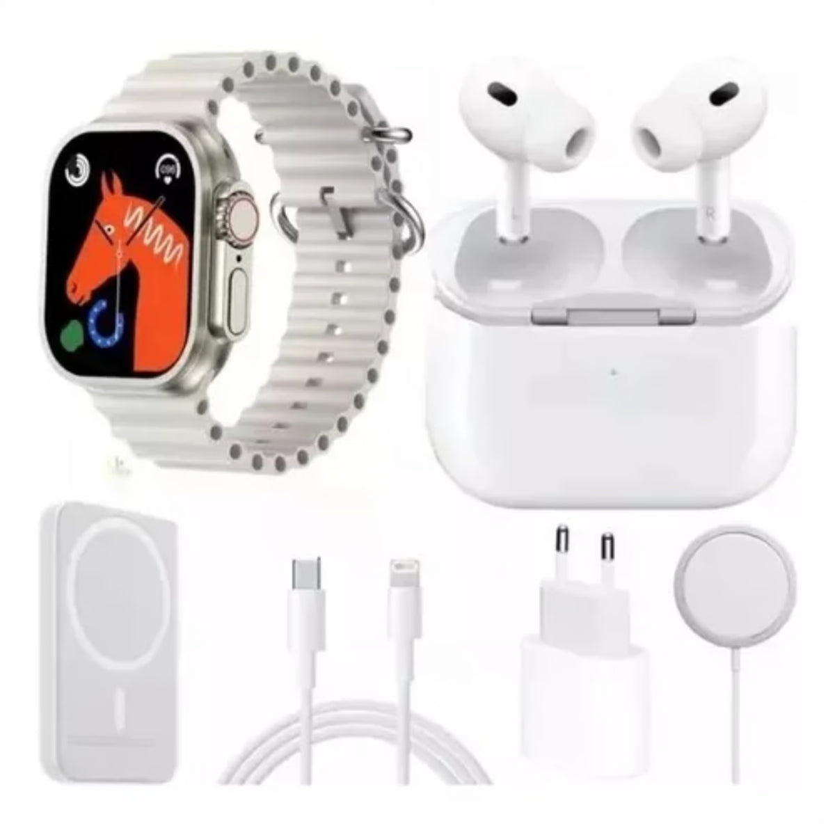 KIT RELOJ X8 Ultra -AUDIFONOS -BATERIA