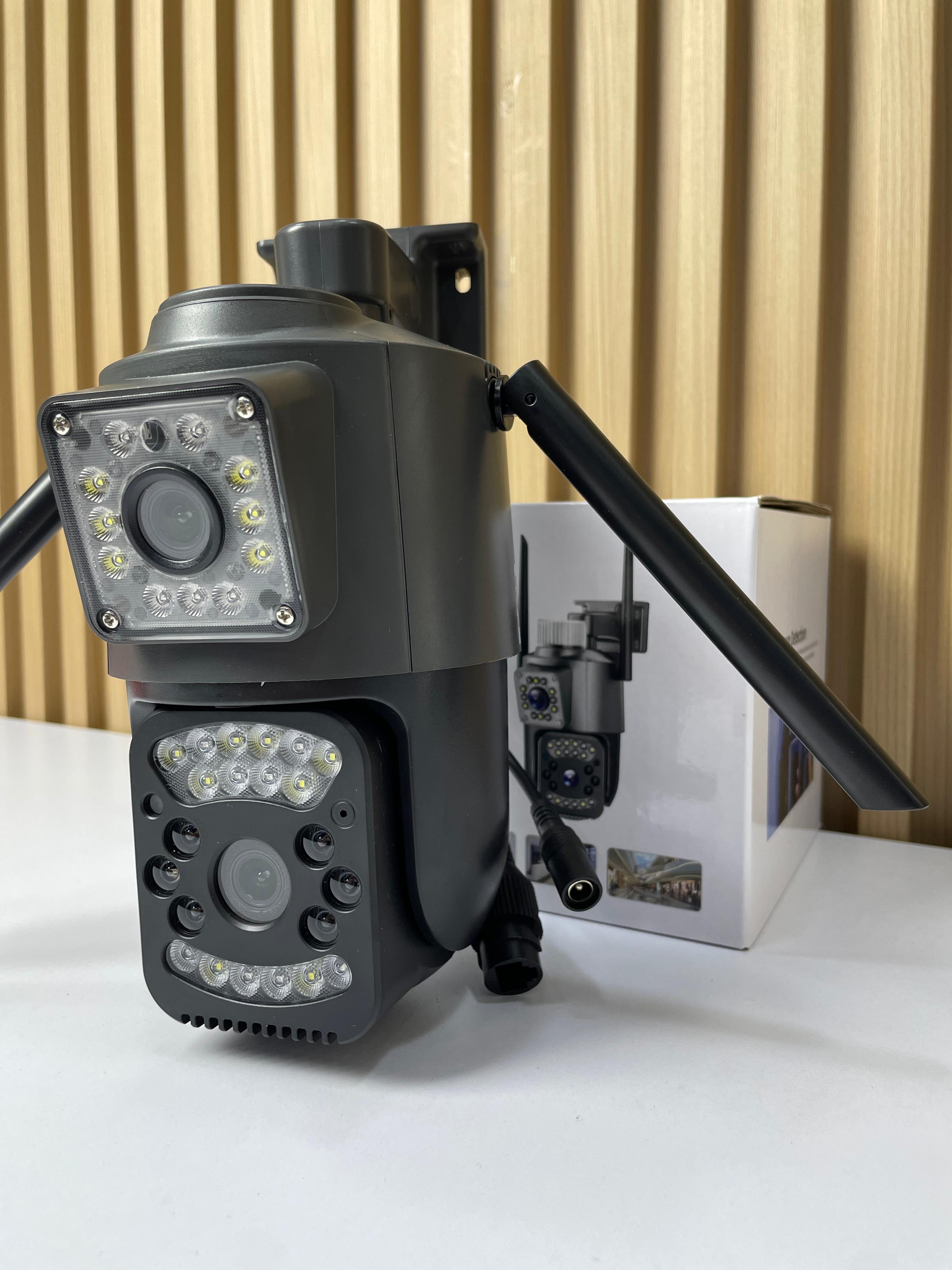 Camara Exterior Doble Lente PTZ 2 Antena