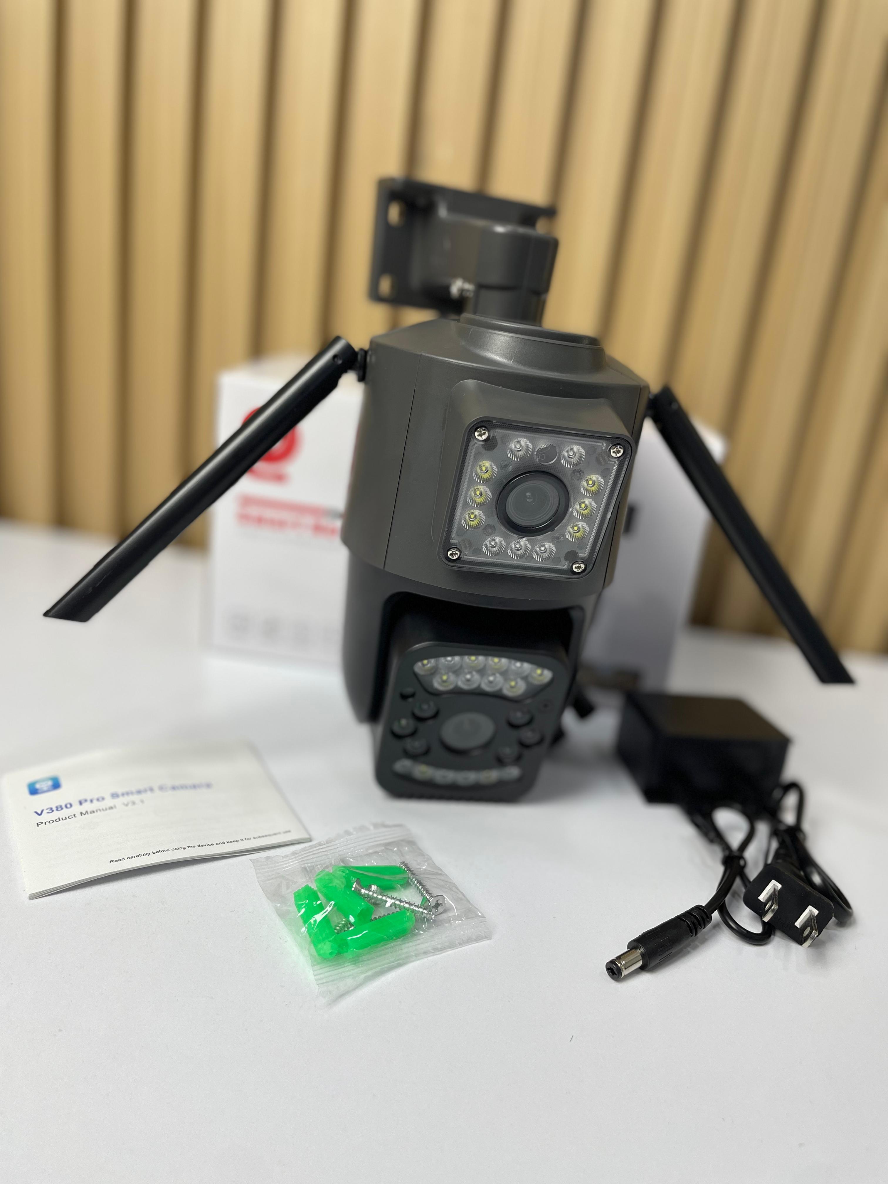 Camara Exterior Doble Lente PTZ 2 Antena