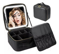 cosmetiquera con luces led 3 tonos
