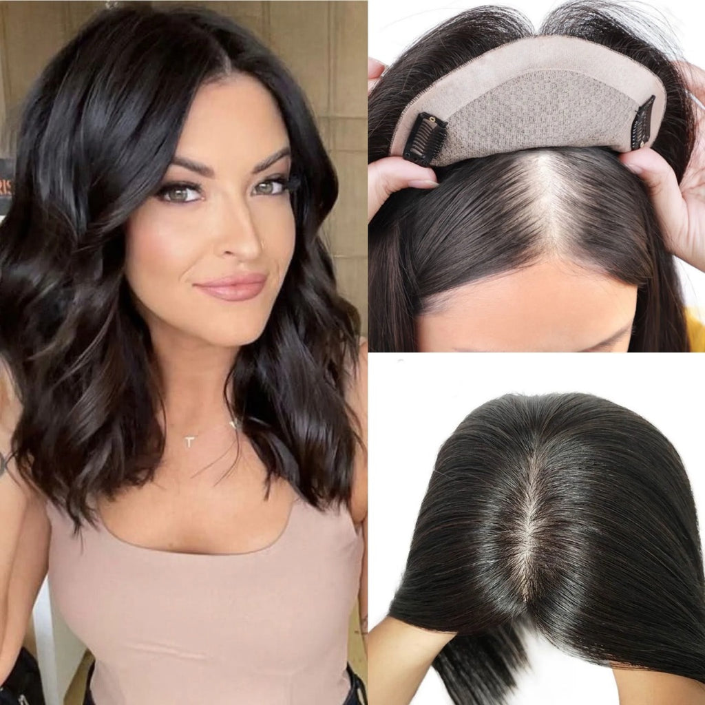Topper de Cabello Natural 100% Humano