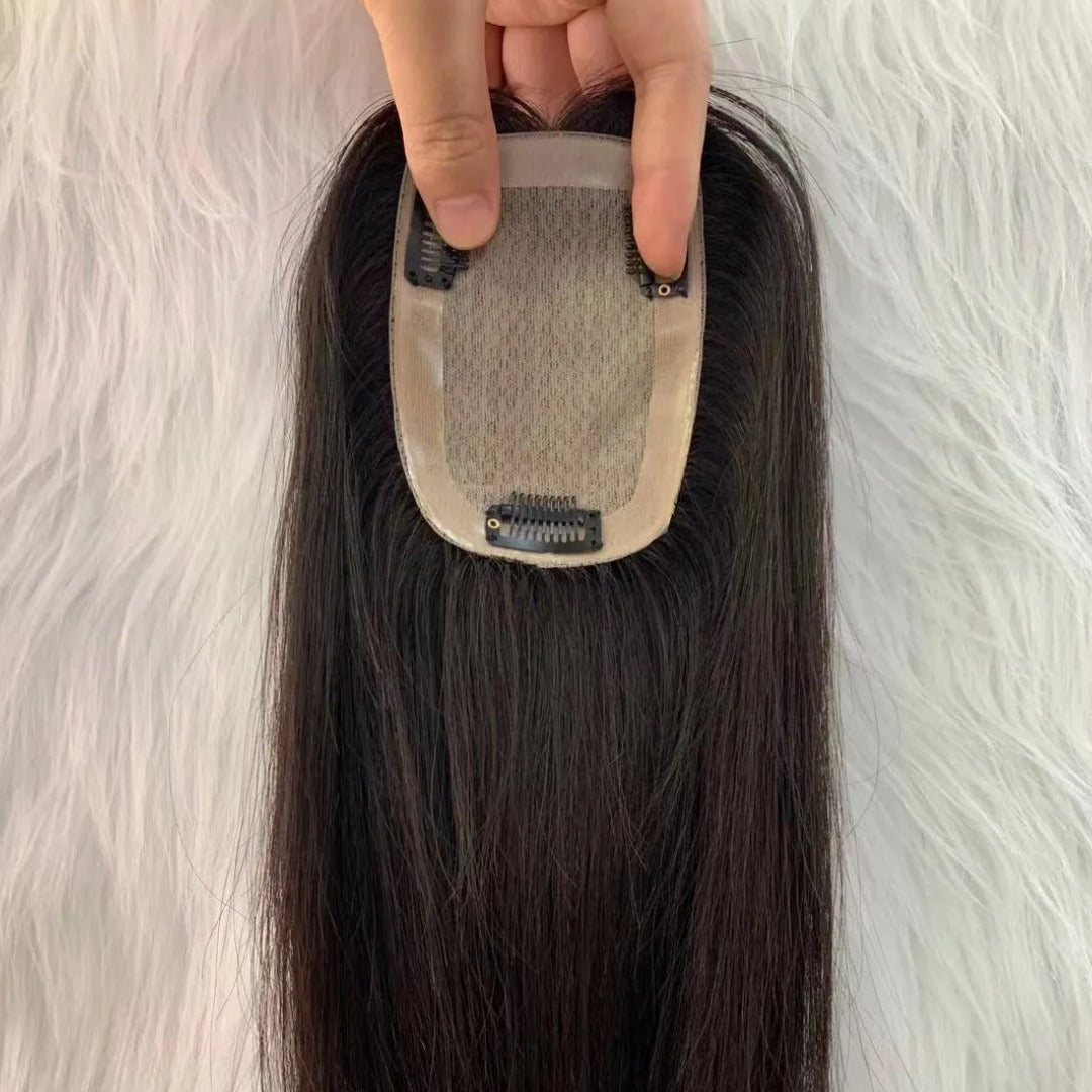 Topper de Cabello Natural 100% Humano