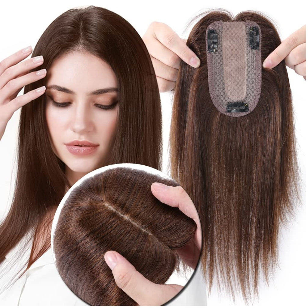Topper de Cabello Natural 100% Humano