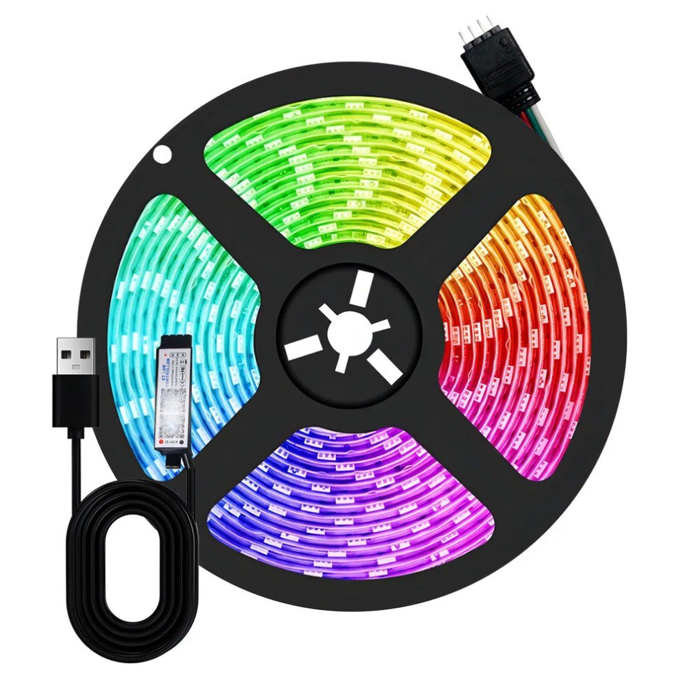 Cinta Led Tira Luces 5 Mts Rgb Multicolo
