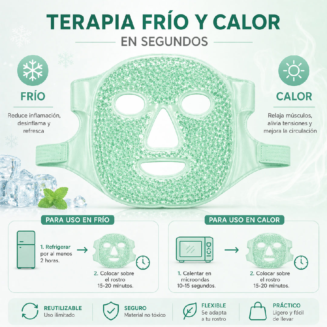 Mascara Facial Gel Frío Calor