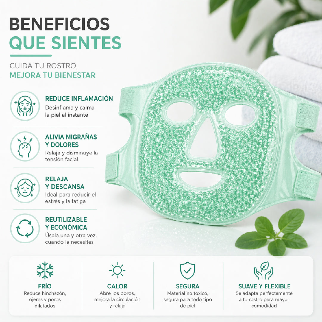 Mascara Facial Gel Frío Calor