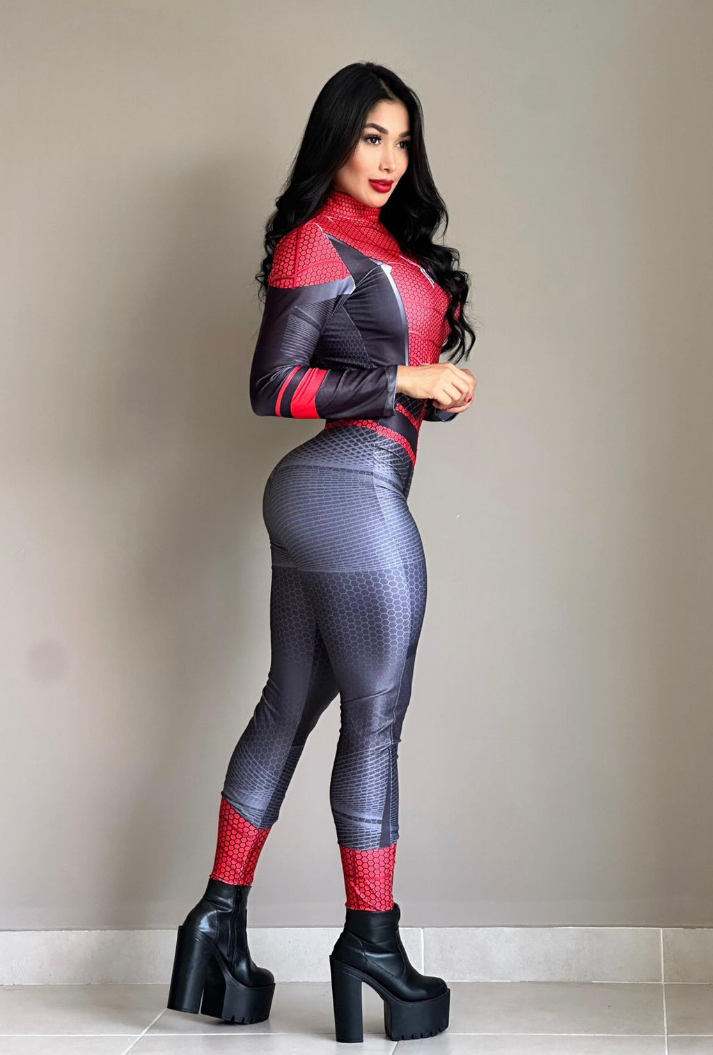 ENTERIZO HALLOWEN SPIDERMAN ROJO