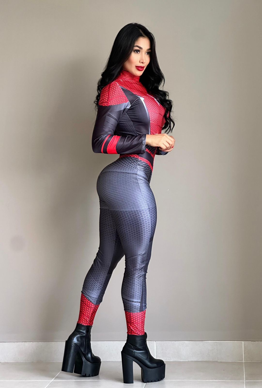ENTERIZO HALLOWEN SPIDERMAN ROJO