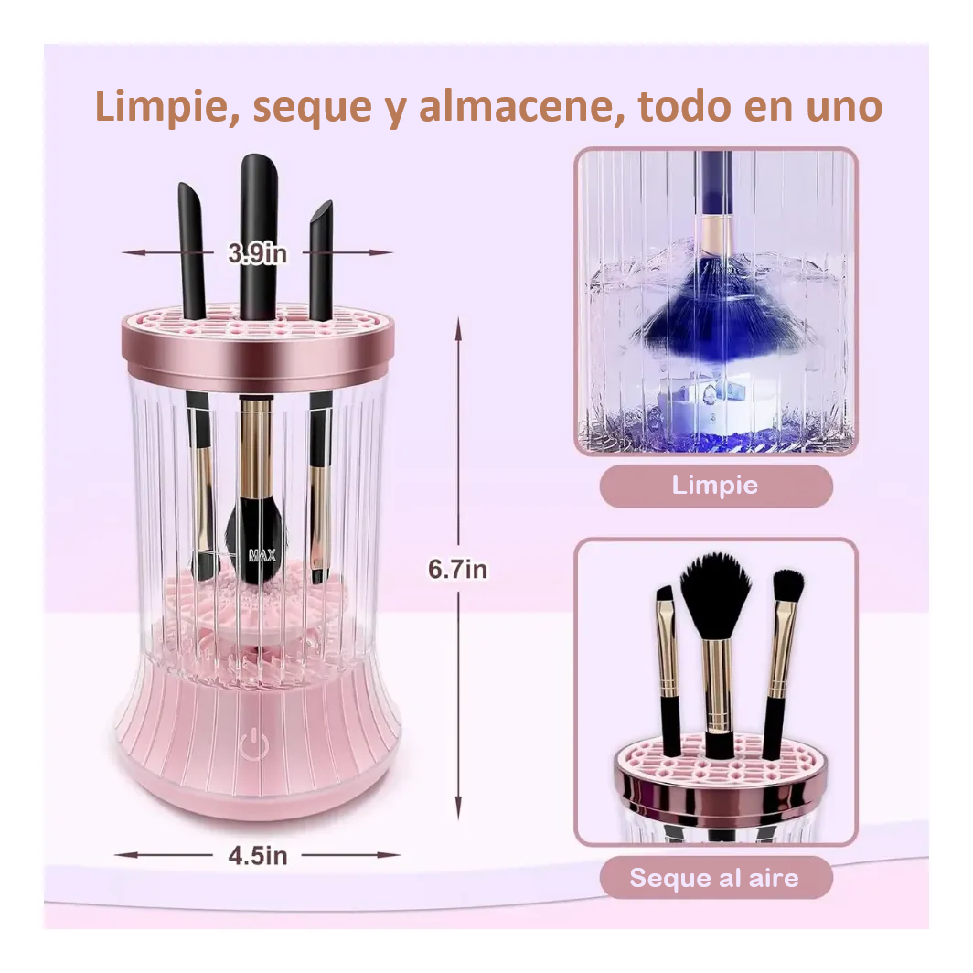 Limpiador De Brochas Maquillaje Electrico