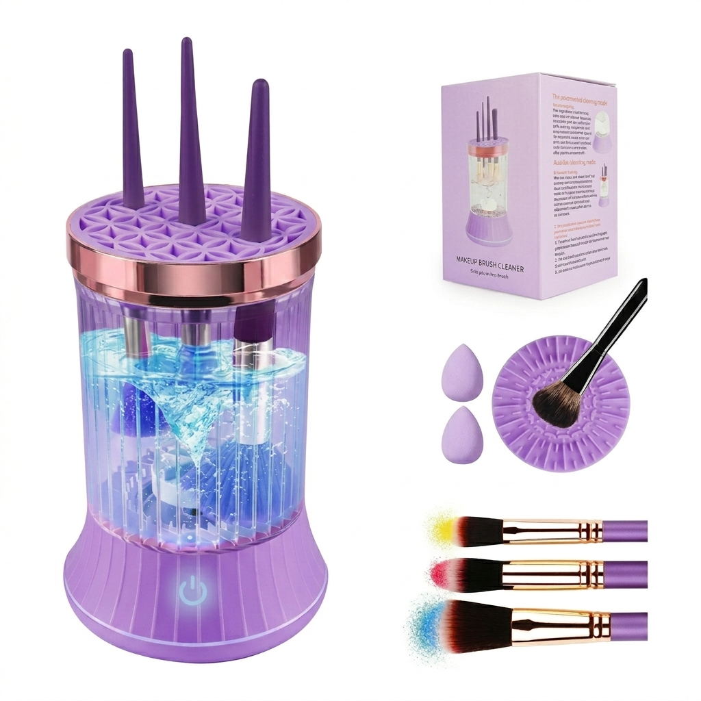 Limpiador De Brochas Maquillaje Electrico