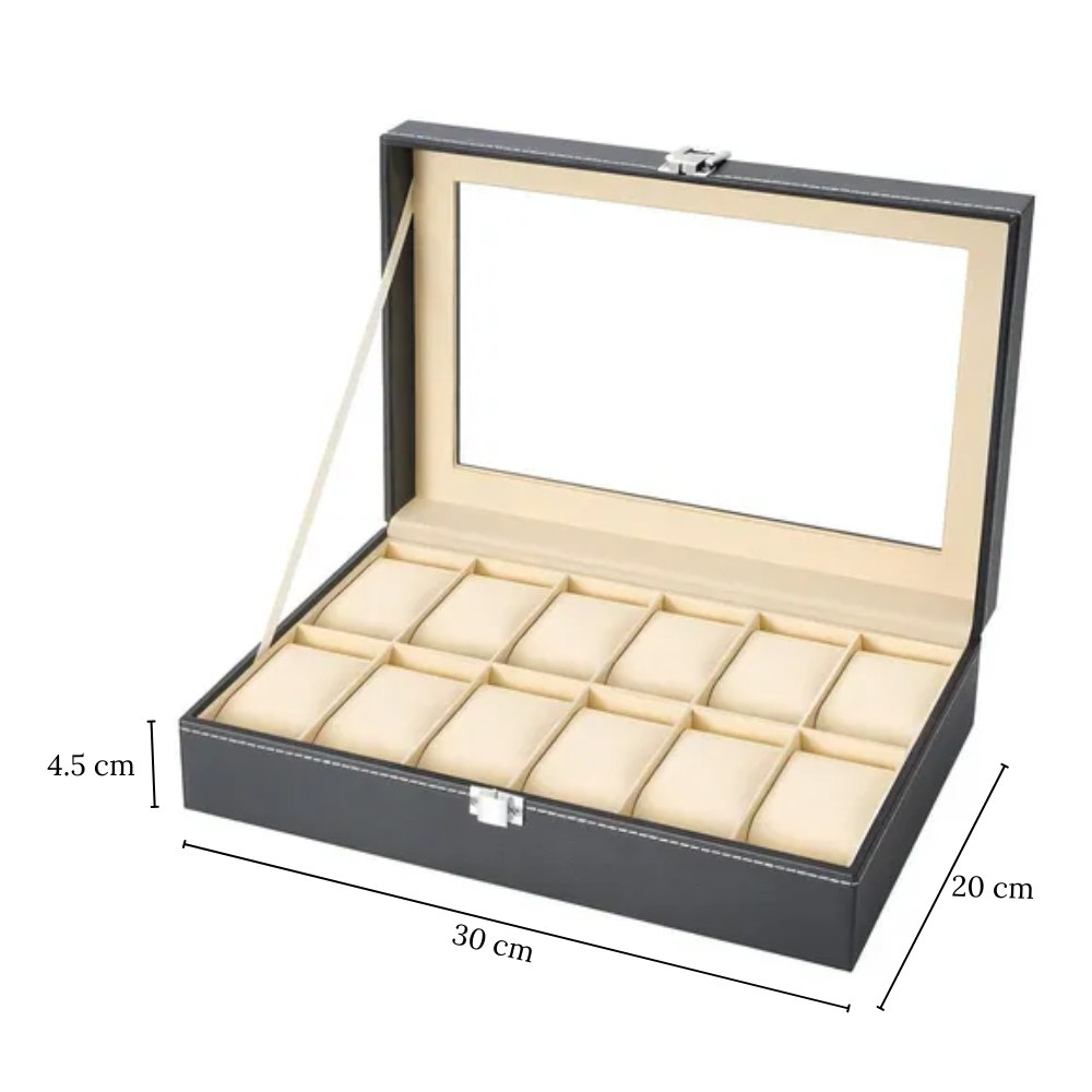 Caja Cofre Joyero Organizador De Relojes