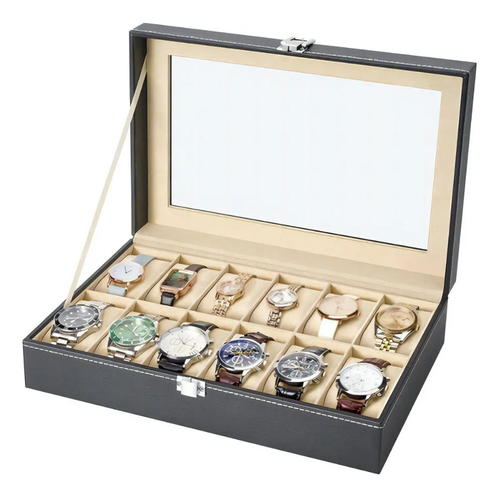 Caja Cofre Joyero Organizador De Relojes