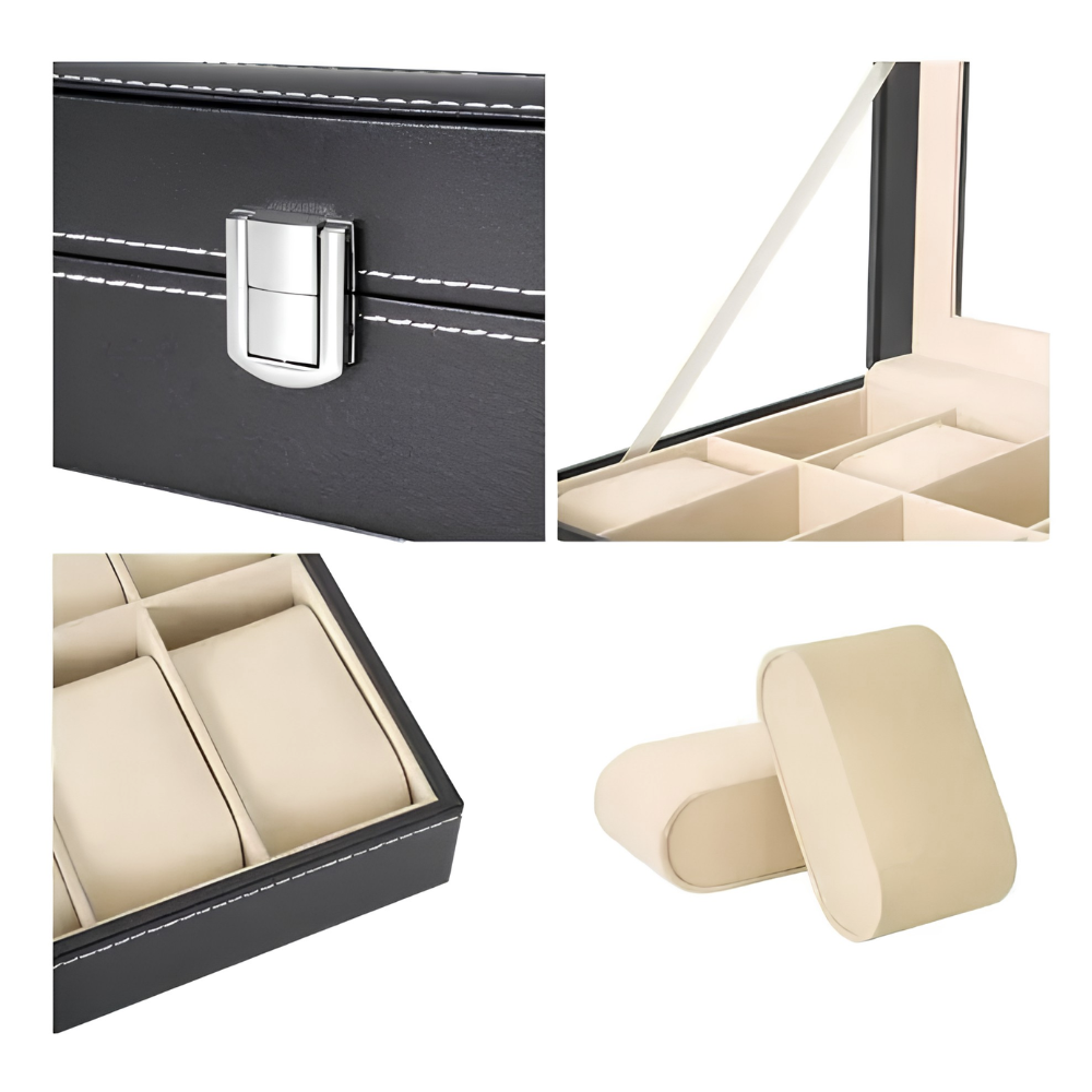 Caja Cofre Joyero Organizador De Relojes