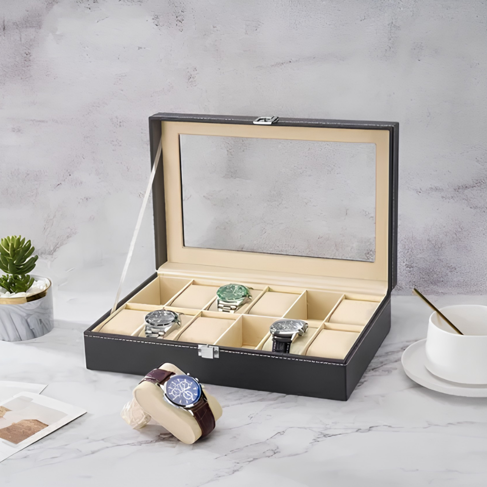 Caja Cofre Joyero Organizador De Relojes