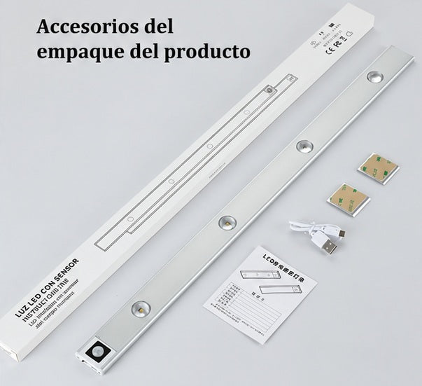 Lampara Barra 4 Luces LEDs 60cm Sensor