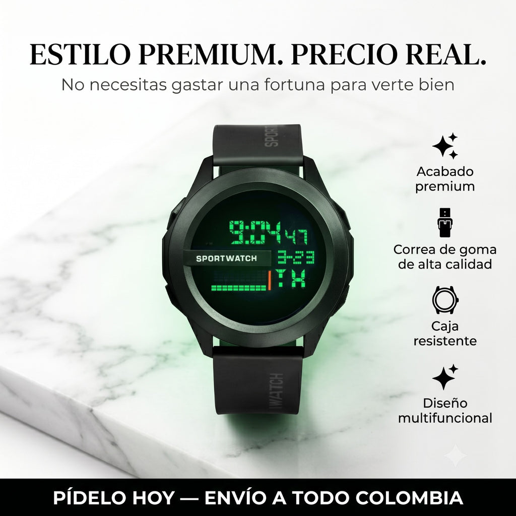reloj deportivo para hombre cronografo🔥