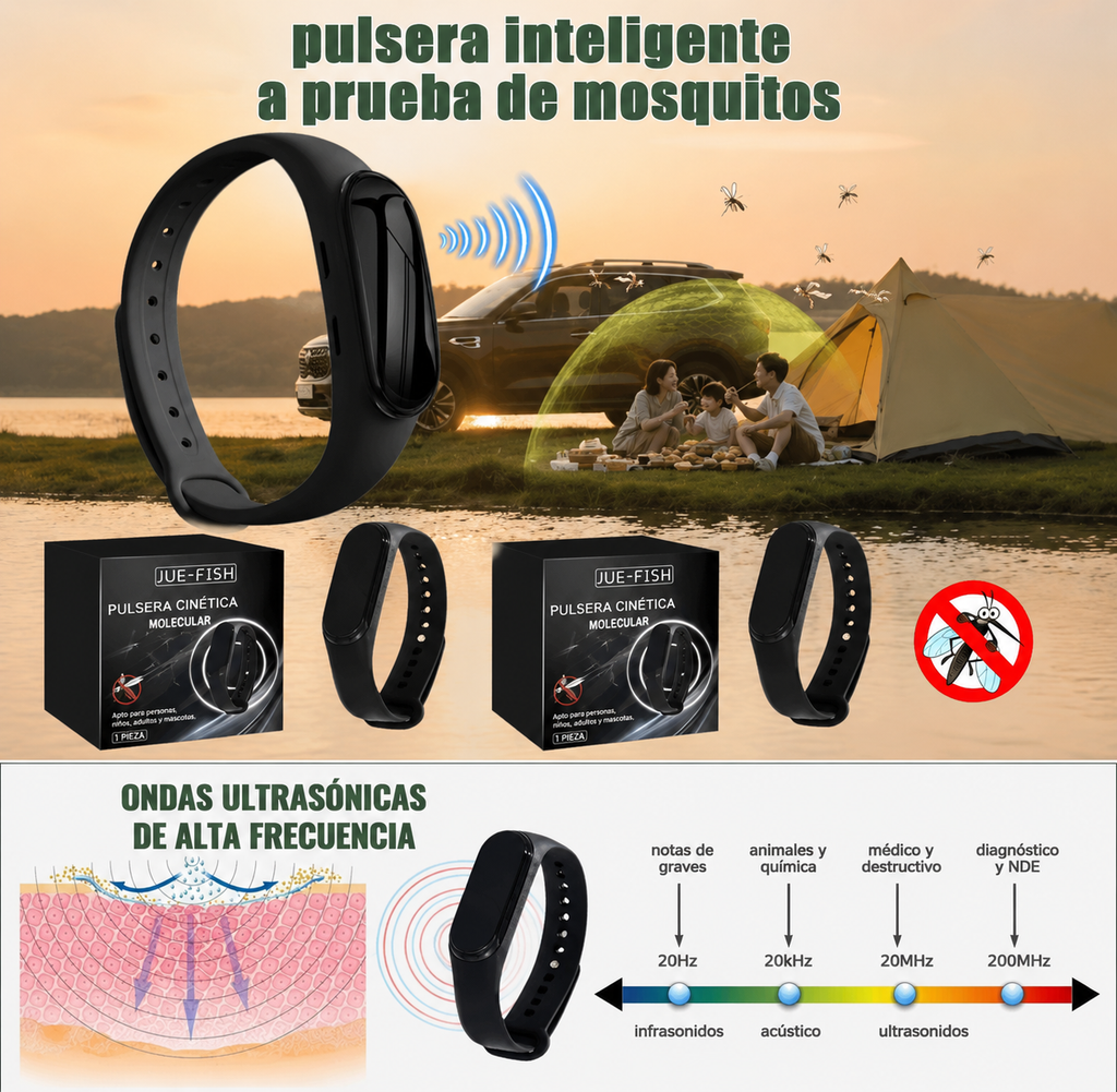 PULSERA REPELENTE MOSQUITOS ULTRASONICA
