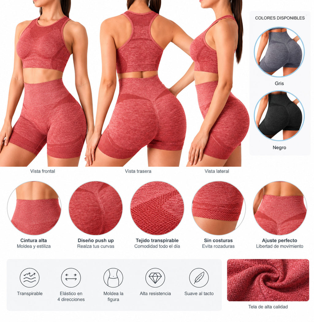 Short Deportivo Levanta Cola Mujer
