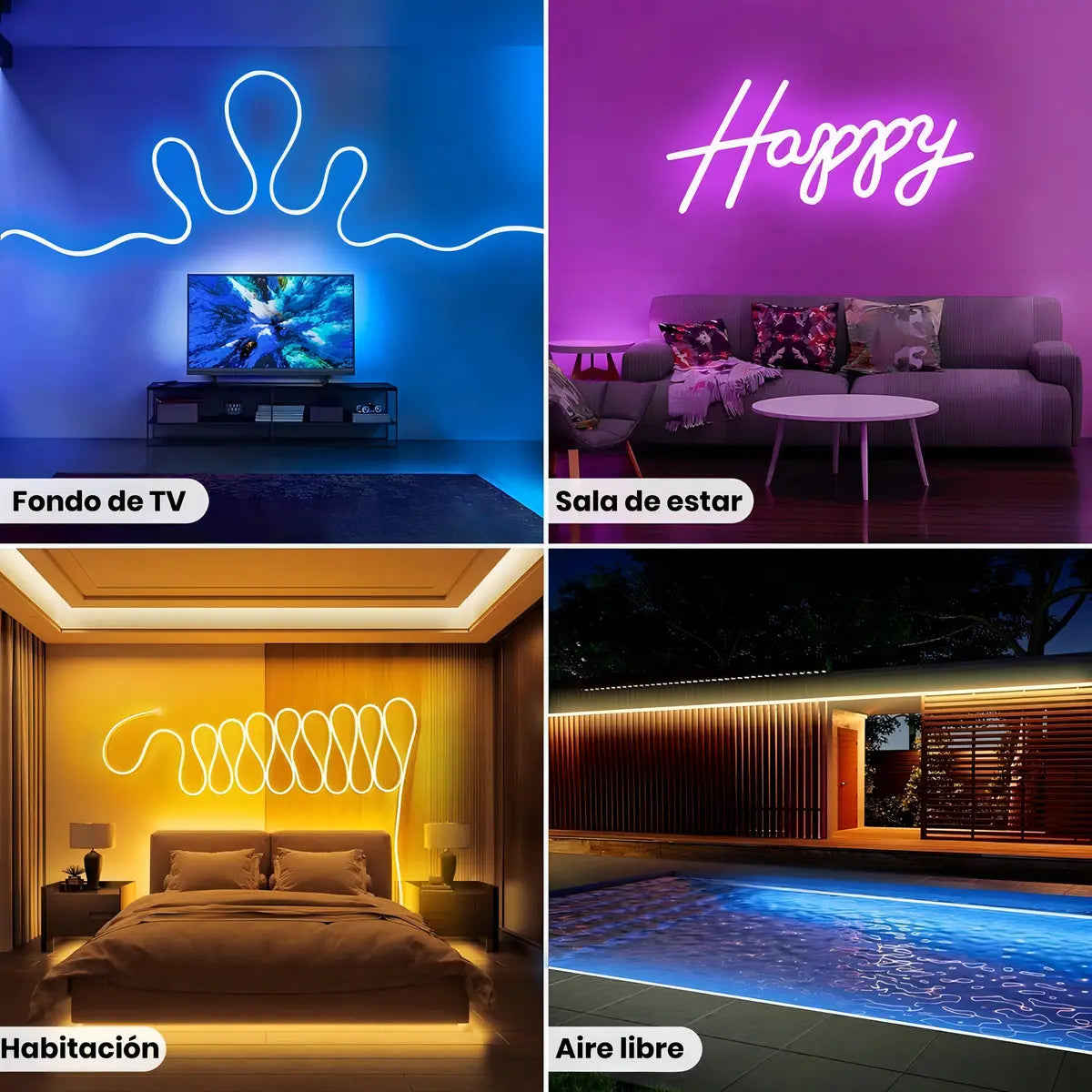 Cinta Led Luces Multicolor 10 Metros Bt