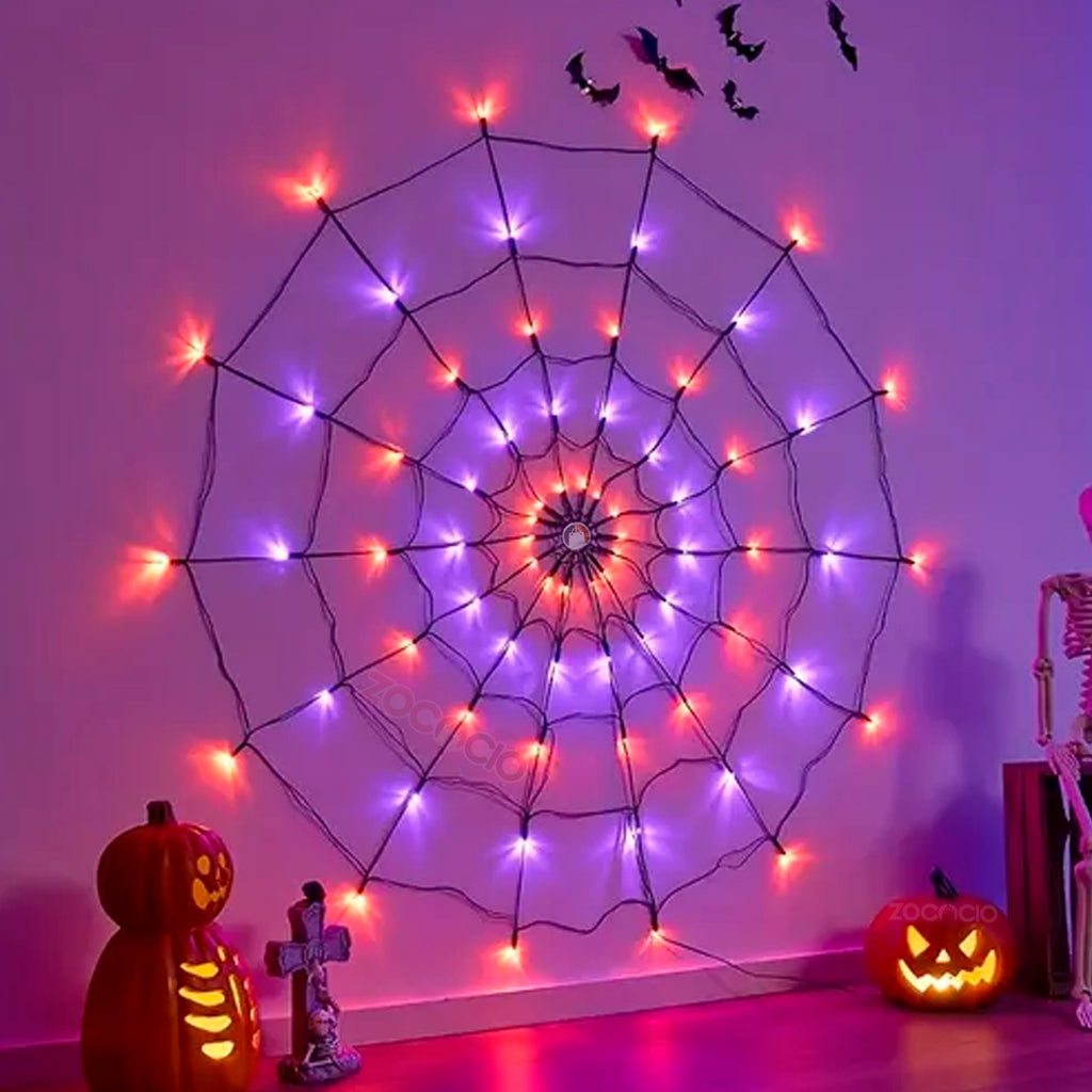 Luces Decorativas Led En Telaraña Malla
