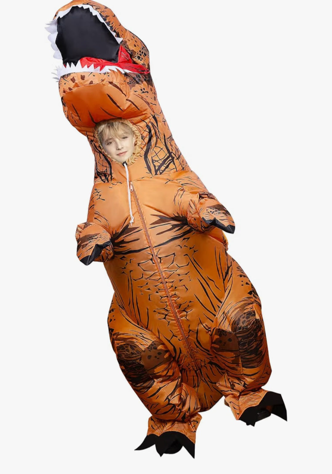 Disfraz inflable para niños dinosaurio